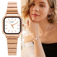 Watch Women NAIDU Series French Retro Small Square Steel Band Watch Women Quartz Watch