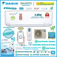 Save4.0 Daikin Smarto Premium Inverter Aircond FTKH35B V1MF & RKU35BV1M-Wifi ((Daikin Smarto)) 1.5hp