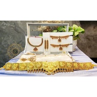Bharatanatyam jewellery Set with a Glass Box #Adults Set 3