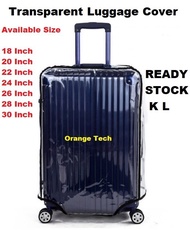 Cover Luggage Protector Transparent PVC Usable Travel Suitcase Luggage Bag Cover 18 20 22 24 26 28 30 INCH Ready Stock KL