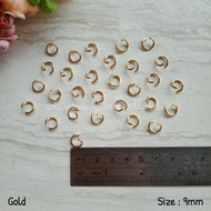 (24pcs) Jump Premium Thick 9mm 1 LayerRing | Single Loop Ring