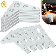 10Pcs Metal Weld On Tab Plate 1/4 Inch Thick 5 Hole Steel Weld On Triangle Gusset SHOPSKC4880