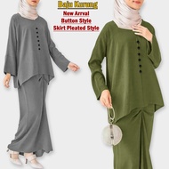Baju Kurung Modern Button Style Baju Kurung Raya Skirt Pleated Style / Baju Kurung Modern By Libaas 