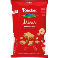 ล็อกเกอร์ เวเฟอร์รสครีมเฮเซลนัท Loacker Minis Napolitaner Wafer 200g.
