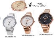 Paris Polo Club นาฬิกาผู้หญิง รุ่น 3PP-2201895L  สีเงิน/สีโรสโกลด์(ส่งฟรี)