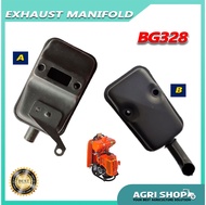 (Spare Part) Agrishop BG328 Exhaust Manifold Brush Cutter Mesin Rumput