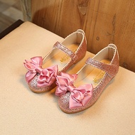 【Love ballet]เด็กสาวรองเท้าเจ้าหญิงกุทัณฑ์เต้นรำ Nubuck หนังรองเท้าเดียวแฟชั่นสบายๆแข็งรองเท้าหนัง Pu รองเท้าเด็กสาวเสื้อผ้าและรองเท้าเด็ก รองเท้าเด็กผู้หญิง  รองเท้าส้นแบนและรองเท้าแบบสวม