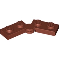 Lego 2429c01 Hinge Plate 1 x 4 Swivel (2429 / 2430) reddish brown