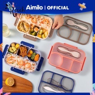 Place To Eat [READY] Japanese Style [Sale] Tupperware BPA Free Lunch Box Set For School Children Free Spoon