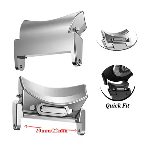 2PCS Quick fit Adapter for Samsung Galaxy watch 7 6 44 40mm 6 classic 47 43mm accessories Stainless 
