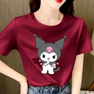 Kuromi Distro Women's T-Shirt Code 02 Cotton Combed 30S Regular Size Hq