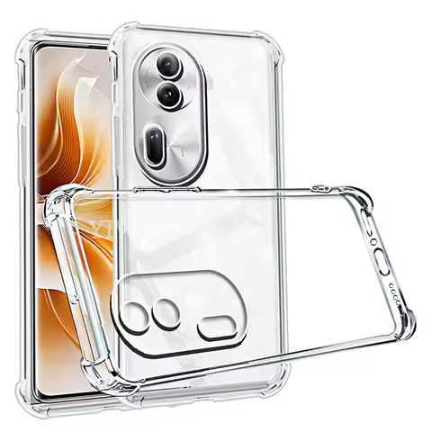 Shockproof Phone Case for Oppo Reno11 Pro Reno 11 10 Transparent Clear Silicone Soft TPU on Reno10 P