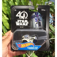 Star Wars car toy R2-D2 รถของเล่นเก่า หายาก Hot Wheels Disney Star Wars 40th Anniversary R2-D2 Character Cars TOYS