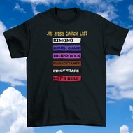 New Arrivals Funny Bjj Tshirt Brazilian Fashion Cotton T-Shirt Check List Fashion Cotton Belts