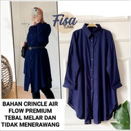 Baju Tunik Wanita Jumbo Fisa Bahan Rayon Adem,Lembut &amp; Serap Keringat