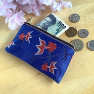 Mini Pouch [Goldfish] 榻榻米邊零錢包 Mini pouch Card case 藍色日式中國風