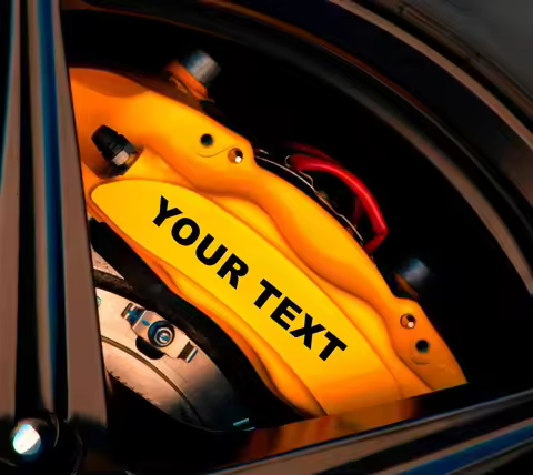 8pcs/set 4 sizes Custom Car Caliper Brake Sticker Decals Heat Resistant Vinyl Film for Brembo