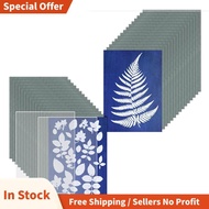 30 Sheets Cyanotype Paper With 2 Sheet Acrylic Panel Sun Print Paper Kit, Cyanotype Paper