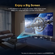 Projector Household Ultra HD 8K Decoding Projection Screen Dormitory Bedroom Projection Wall Portabl