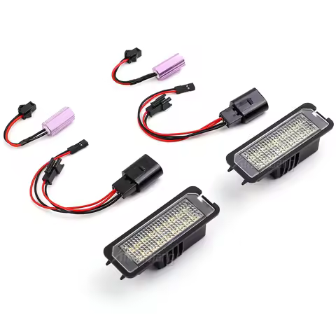 For VW Polo 9N 6R 6C Passat CC B6 3C B8 3G Amarok Crafter 2 Scirocco 3 Arteon Bora 2Pcs LED Number L
