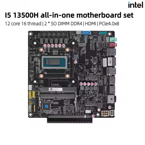 I5-13500H All-in-one Motherboard 12 Core AIO Computer Onboard CPU Set Dedicated Graphics Installable