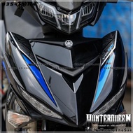 High quality UV printed removable stamps. Black Exciter 150 car sticker. GP blue color combination. 