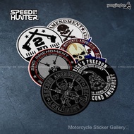 Ready Stock 2nd amendment Second amendment Military Mini Car Logo Car Sticker Motorcycle Locomotive 