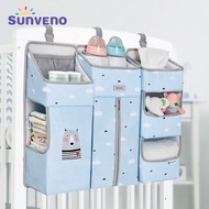 Sunveno Crib Organizer for Baby Crib Hanging Storage Bag,Baby Clothing Caddy Organizer for Essentials Bedding Diaper Nappy Bag