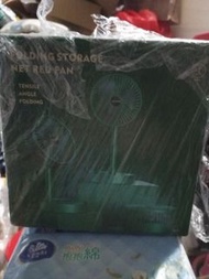 伸縮折疊充電靜音風扇(白)