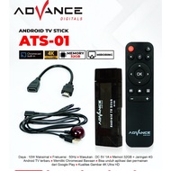 Advance Smart TV Stick ATS-01 4K WiFi 4G 32GB Android 12.0 HD Media Player Set top Box