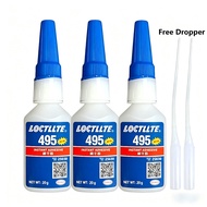 3 pcs Super Glue 495, All Purpose Superglue, Automotive Repair Glue, Fast-Drying Adhesive,