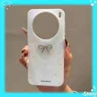 Hollow Heart VIVOX300/x200Ultra Phone Case x200s/x100/x300/x200pro Milk White Sweet Bow S30 Promini/
