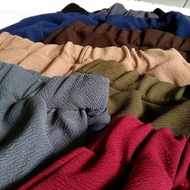 BIG SIZE ! 3XL - 5XL / BB 70 - 90kg Ada ✔ Bisa BUMIL | KULOT CREPE WAFFLE : Tebal & Elastis Super Ny