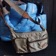 Agnes B genuine leather crossbody bag, size 30x17