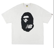 BAPE®️ × NEW BALANCE APE HEAD  RELAX SIZING TEE Ivory
