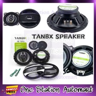 TB TANBX GERMAN TB-1042 4" / TB-1342 5” / TB-1642 6" / TB-6942 6"X9" 3-WAY Car Speaker System Bass C