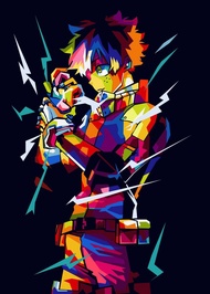 โปสเตอร์โปสเตอร์อนิเมะ Hunter X Hunter/My Hero Academia/โปสเตอร์โปสเตอร์โคลเวอร์สีดำตกแต่งศิลปะบนผนั