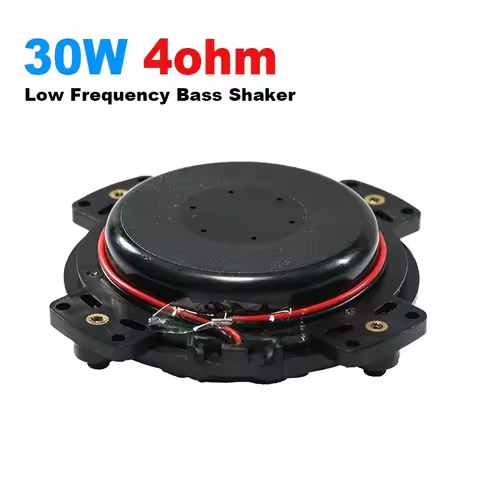 30W 4ohm Vibro Speaker Low Frequency Bass Shaker Amplified Woofer for Car Seat Hifi Speaker System H