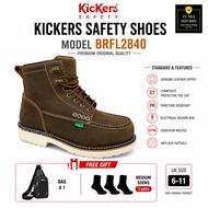 Kickers Safety Shoes 2840 | Electrical Hazard (EH) | Anti-slip Safety Boot | Mid Cut Laces | Size UK