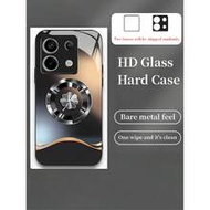 เคสโทรศัพท์กระจกพิมพ์ลายหัวมังกรลายไม้หรูหราทันสมัย, รองรับหลายรุ่น, เข้ากันได้กับ Redmi/Vivo/Realme