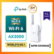TP-LINK AX3000 ( 2.4Ghz + 5Ghz ) OneMesh Gigabit Repeater WiFi 6 Wireless Range Extender/ Repeater/ 