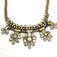 Boho vintage gold necklace