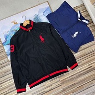 Polo Ralph Lauren立領人馬刺繡拉鍊設計收口袖夾克外套上衣 UV 防曬 防水 防風 風衣 夾克 外套 Korea 韓國 雨褸 開衫 冷衫 冷外套 男女同款 女裝 男裝 Jacket wo