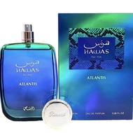 Hawas Atlantis Fresh&Aromatic&Aquatic Notes EDP 100ML For Men