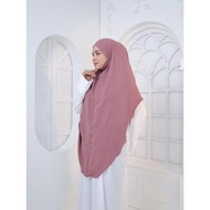Madinah Set Jubah Khimar Dan Purdah Cey Crepe Ironless