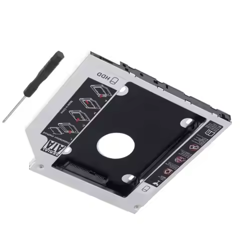 Aluminium 2nd Hard Drive HDD Optical bay Caddy for HP M6-1000 M6-1035dx M6-1045dx Acer E5-G771G E5-5