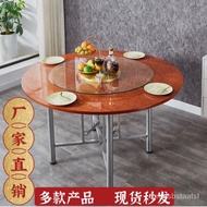 Q🍅Thickened Large round Desktop Solid Wood Round Table Table Top Household Hotel Round Table Panel round Dining Table 9B