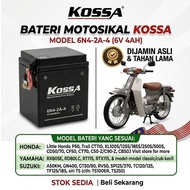 6N4-2A-4 BATTERY BASAH / BATERI MOTOR - HONDA GBO-C70/XL125  YAMAHA Y70/RX100  SUZUKI   RC80/RC100