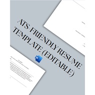 (EDITABLE) ATS-FRIENDLY RESUME TEMPLATE