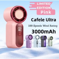 ( 199 Speed ) X688 Mini Turbo Fan Level 199 Speeds Adjustable Fan Super High Speed Rechargeable Desk